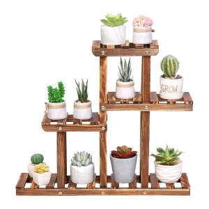 Wood Plant Stand Desktop Mini Garden