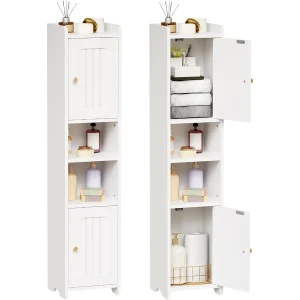 Slim Bathroom  Cabinet Corner With 2 Doors